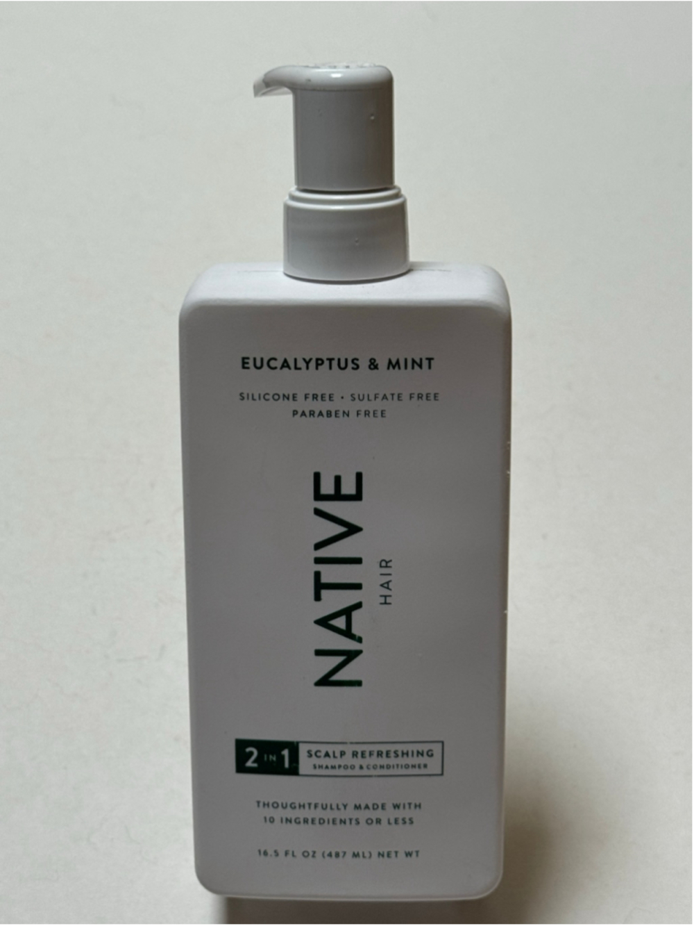 Native Hair Eucalyptus & Mint 2-in-1 Shampoo & Conditioner NEW